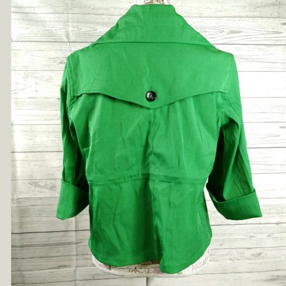 Ruby Rd green jacket petite button front 10P - Picture 2 of 8